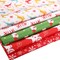 10 Pieces 20x20inch Christmas Fabric Squares Christmas Cotton Quilting Fabric Christmas Fat Quarters by The Yard Snowflake Print Red Green Precut Patchwork Fabric for DIY Xmas Sewing Crafting